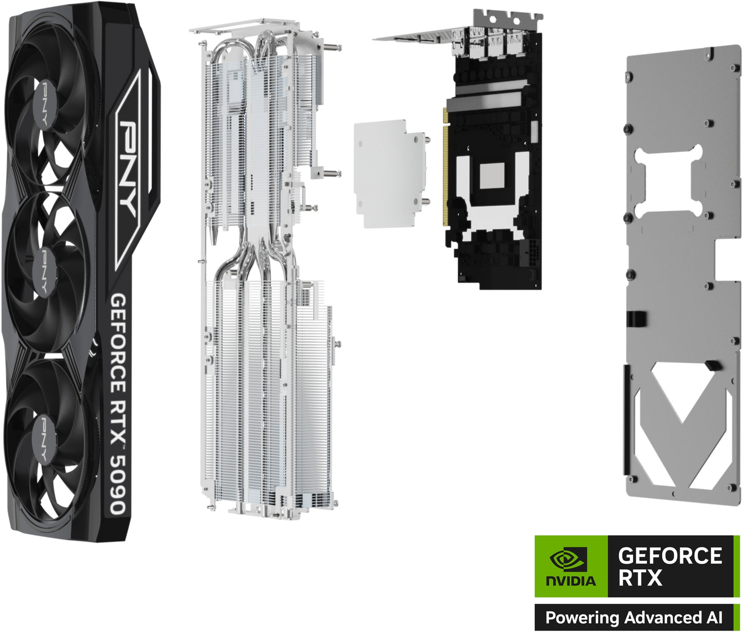 PNY GeForce RTX 5090 OC TF VCG509032TFXPB1-O 32GB GDDR7 512-Bit PCIe 5.0 Desktop Graphics Card