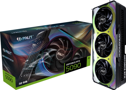 Palit GeForce RTX 5090 GAMEROCK NE75090019R5-GB2020G 32GB GDDR7 512-Bit PCIe 5.0 Desktop Graphics Card